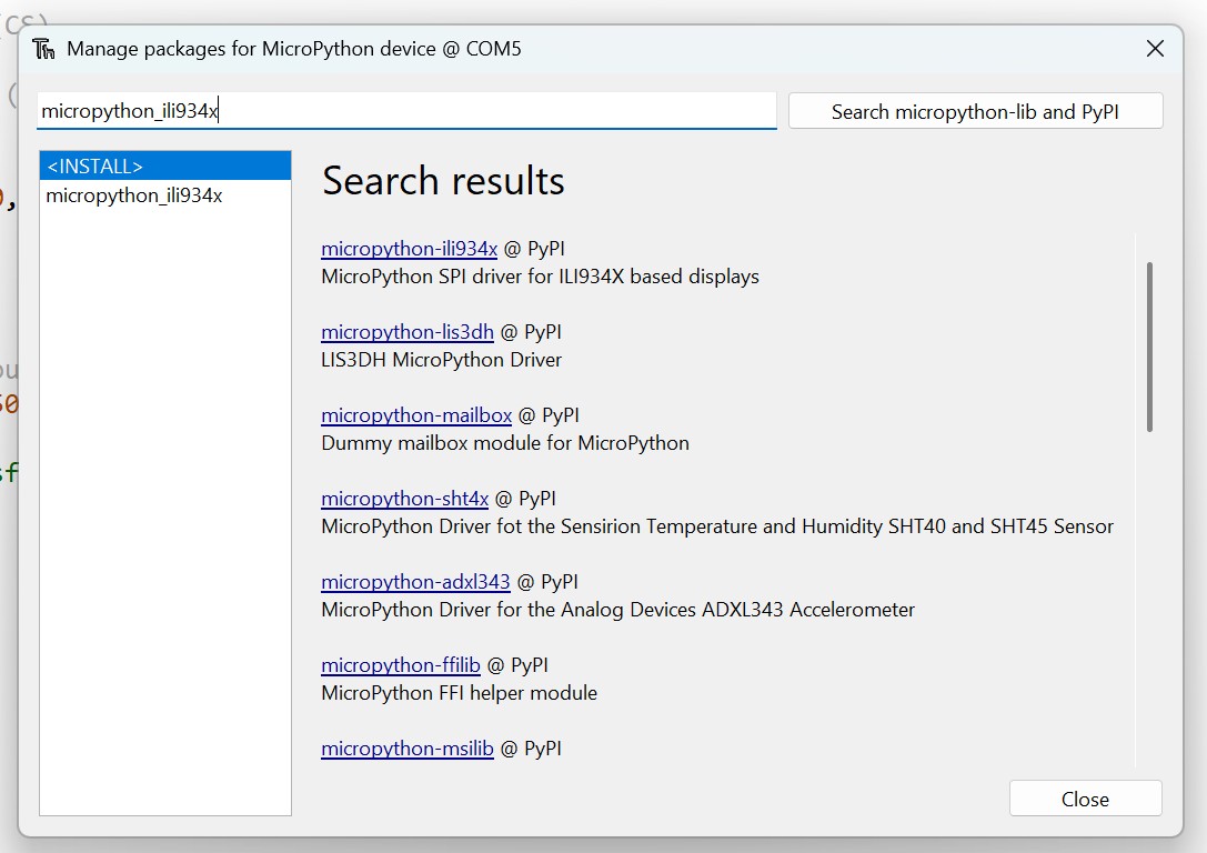 driver library install
